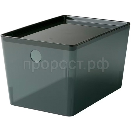 Контейнер д/хранения 16л Versa прозрачно-черный XL /51034/8шт/VERDE