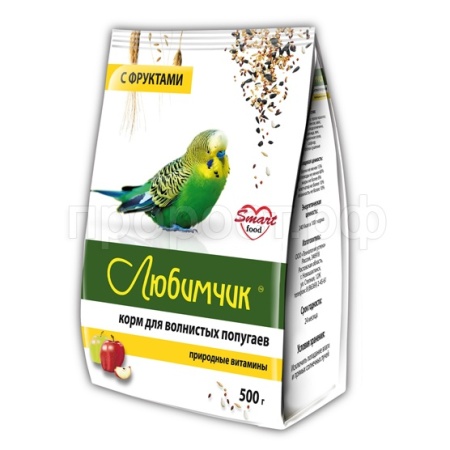 Любимчик для попугаев Фрукты 500гр