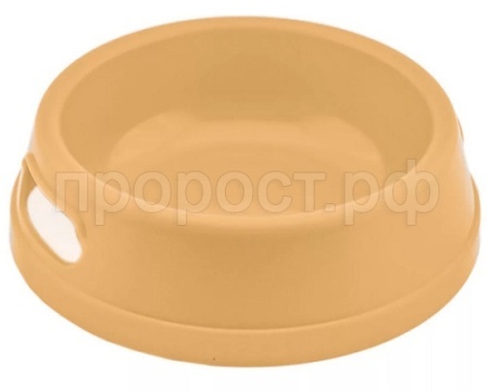 Миска одинарная пластик Прованс 500мл бежевая/2203/Дарэлл