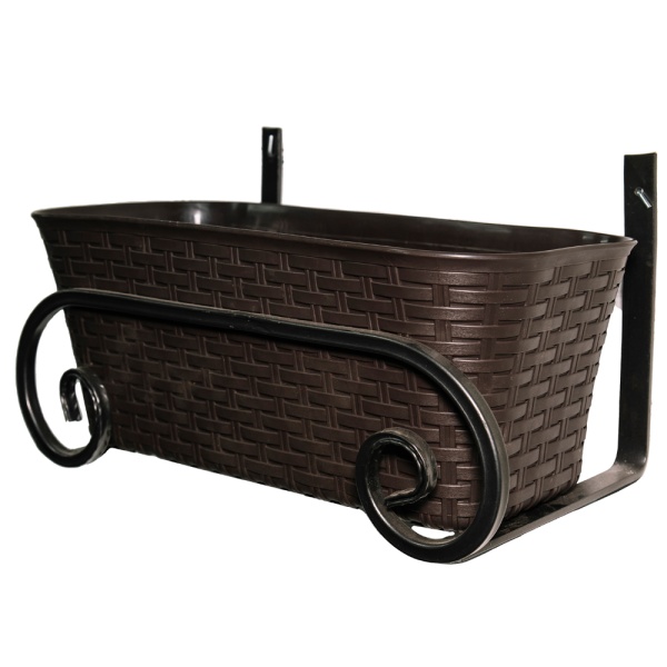 Подставка настенная РЗДИ под Балконный ящик черная