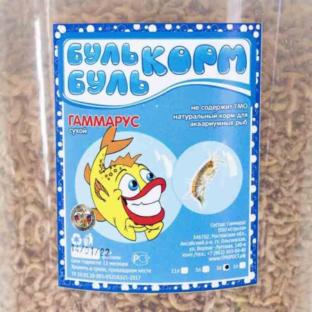Корм для рыб БУЛЬБУЛЬ Гаммарус 3л 