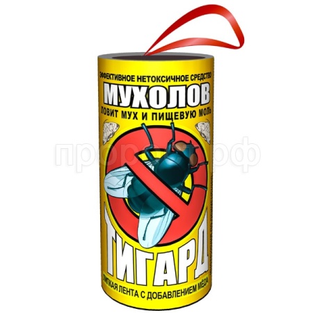 Липкая лента Тигард от мух и пищевой моли 1шт/200шт/Оборонхим