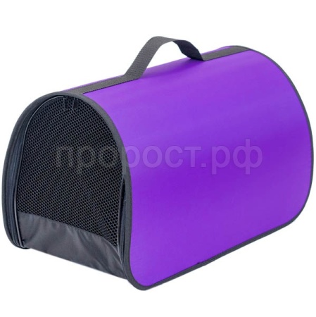 Сумка переноска ЧИП Саквояж №0 жесткая нейлон фиолетовый 32,5*19,5*19,5см/90000/