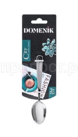 Ложка чайная CITY (2шт) DMC092 /12шт/DOMENIK