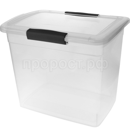 Ящик д/хранения 20л Keeplex Vision прозрачный кристалл с защелками KL2516 /6шт/ПР