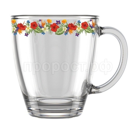 Кружка Бордюр цветочный 350мл/2025-Д