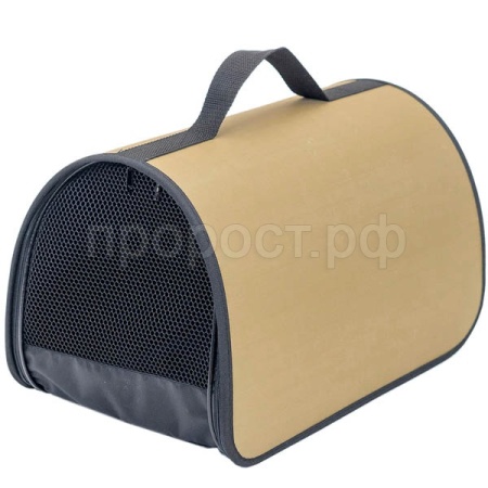 Сумка переноска ЧИП Саквояж №1 жесткая нейлон бежевый 36,5*22*22см/90001/