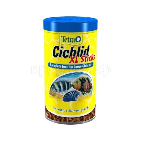 корм для рыб Tetra Cichlid Stiks XL банка 500 мл крупные палочки для цихлид и крупных рыб