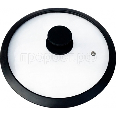 Крышка закал. стекло C-type Cappello D24см силикон.обод 003544 /12шт/Mallony