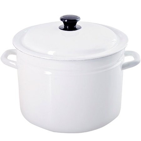 Кастрюля 9л эмаль цил борт белая 41804-212-У2/2шт/Керчь  