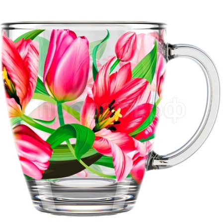Кружка Тюльпаны 350мл/2025-Д