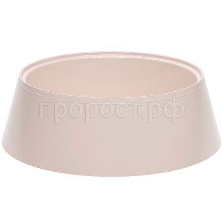 Миска одинарная пластик 0,3л д/животных бежевый/30шт/М8915
