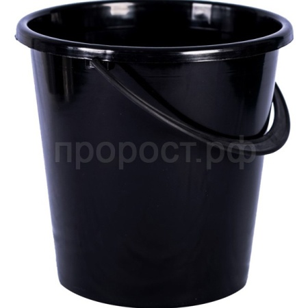Ведро 10л Огородное черное 020132