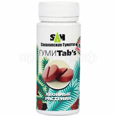Сахалинские гуматы ГумиTabs 80гр для Хвойных 