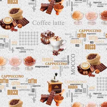 Клеенка столовая "МАЖОР" нетканная основа с ПВХ покрытием рулон 1,35м*20м (576/0) /Колорит