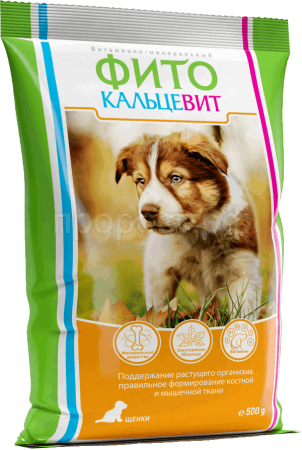 Витамины для щенков Фитокальцевит 500гр