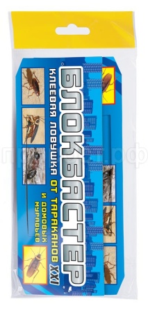 Ловушка клеевая от тараканов Блокбастер XXI домик 1шт